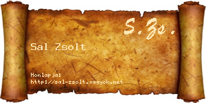 Sal Zsolt névjegykártya