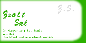 zsolt sal business card